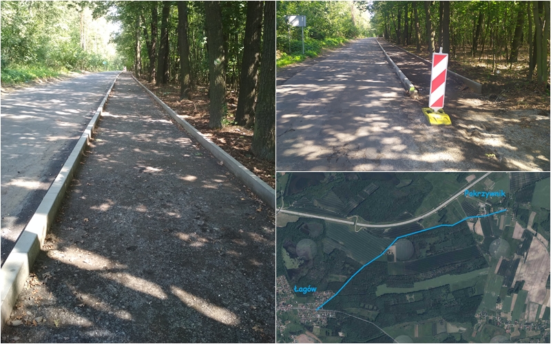 Budowa ścieżki rowerowej na odcinku Łagów - Pokrzywnik / fot. Urząd Gminy Zgorzelec